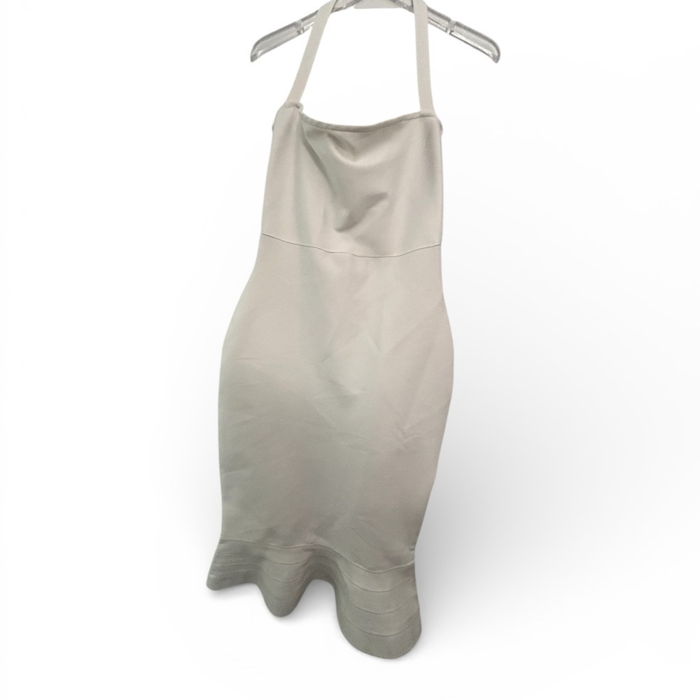 Elegant White Halter Dress